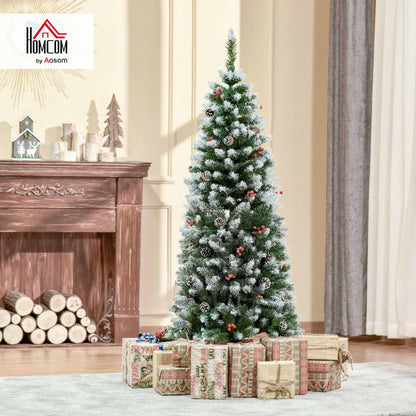 5FT Artificial Christmas Tree Xmas Indoor Decoration w/ Pinecone