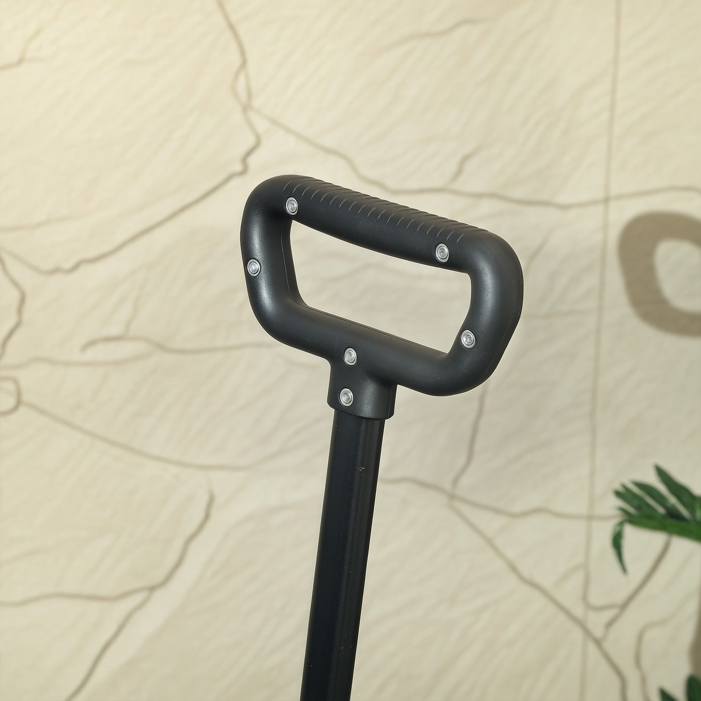 Folding Trolley on Wheels, Garden Cart with Openable Sides, Black