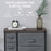 Chest of Drawers with 7 Dresser Drawers for Home Bedroom, Dark Grey