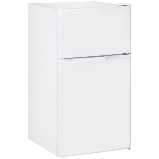 88L Small Fridge Freezer with 5-Setting Thermostat, Inner Light