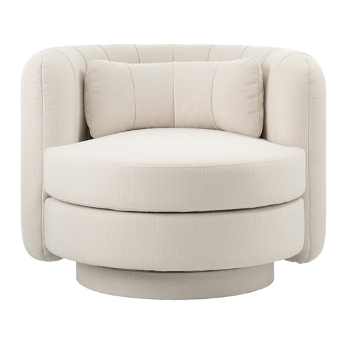 Calvin Swivel Armchair - Calico