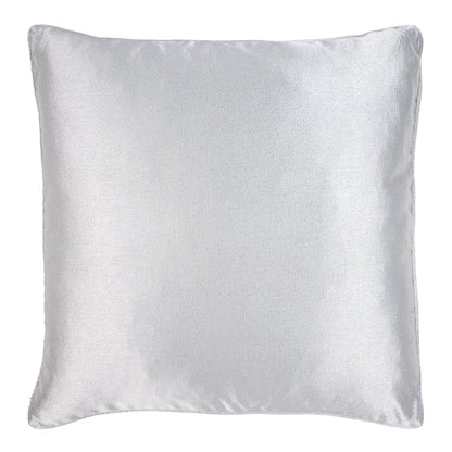 Silver Crepe Square Cushion