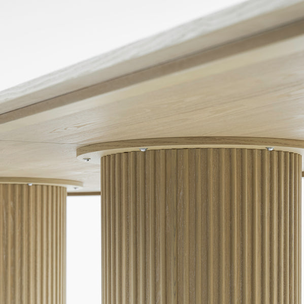 Ophelia Washed Grey  XL Dining Table