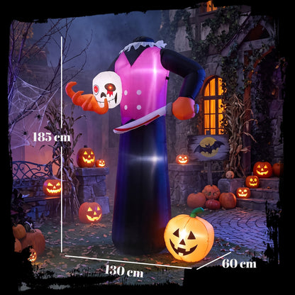 6 FT Halloween Inflatable Skeleton, Halloween Headless Skeleton