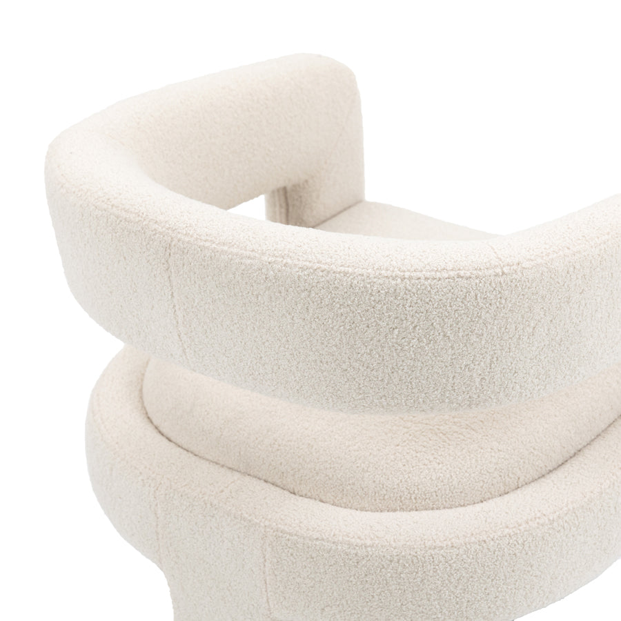 Santini Dining Chair – Ivory Borg