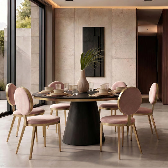 Ravello Dining Chair - Blush Pink