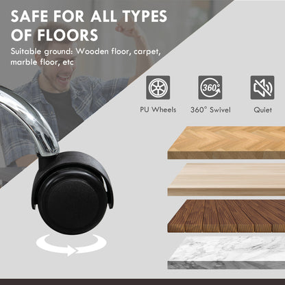 Massage Office Chair, PU Leather High Back Recliner, Black