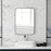 Rectangle Mirror, Wall Mirror with Steel Frame for Bathroom, Black