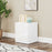 Modern Bedside Table with 2 Drawers for Bedroom, Living Room, White