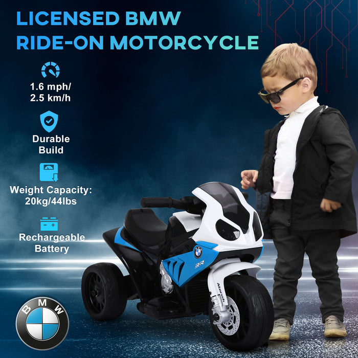 6V BMW S1000RR Licensed Electric Motorbike for Kids, Blue