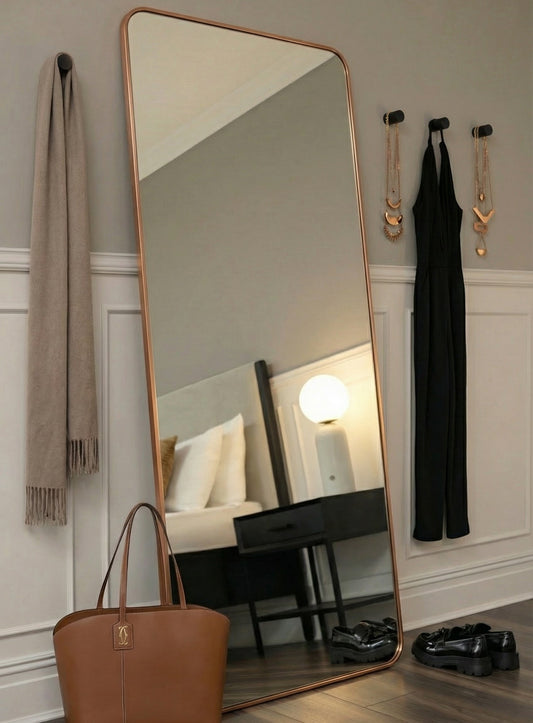 Alana Extra Large Leaning Mirror – Brass