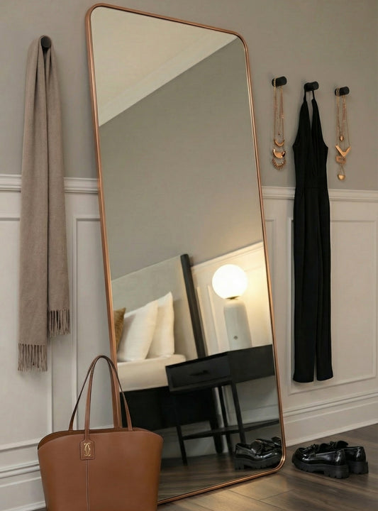 Alana Extra Large Leaning Mirror – Copper