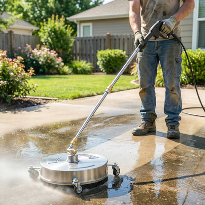 13" Pressure Washer Surface Cleaner with 4 Wheels