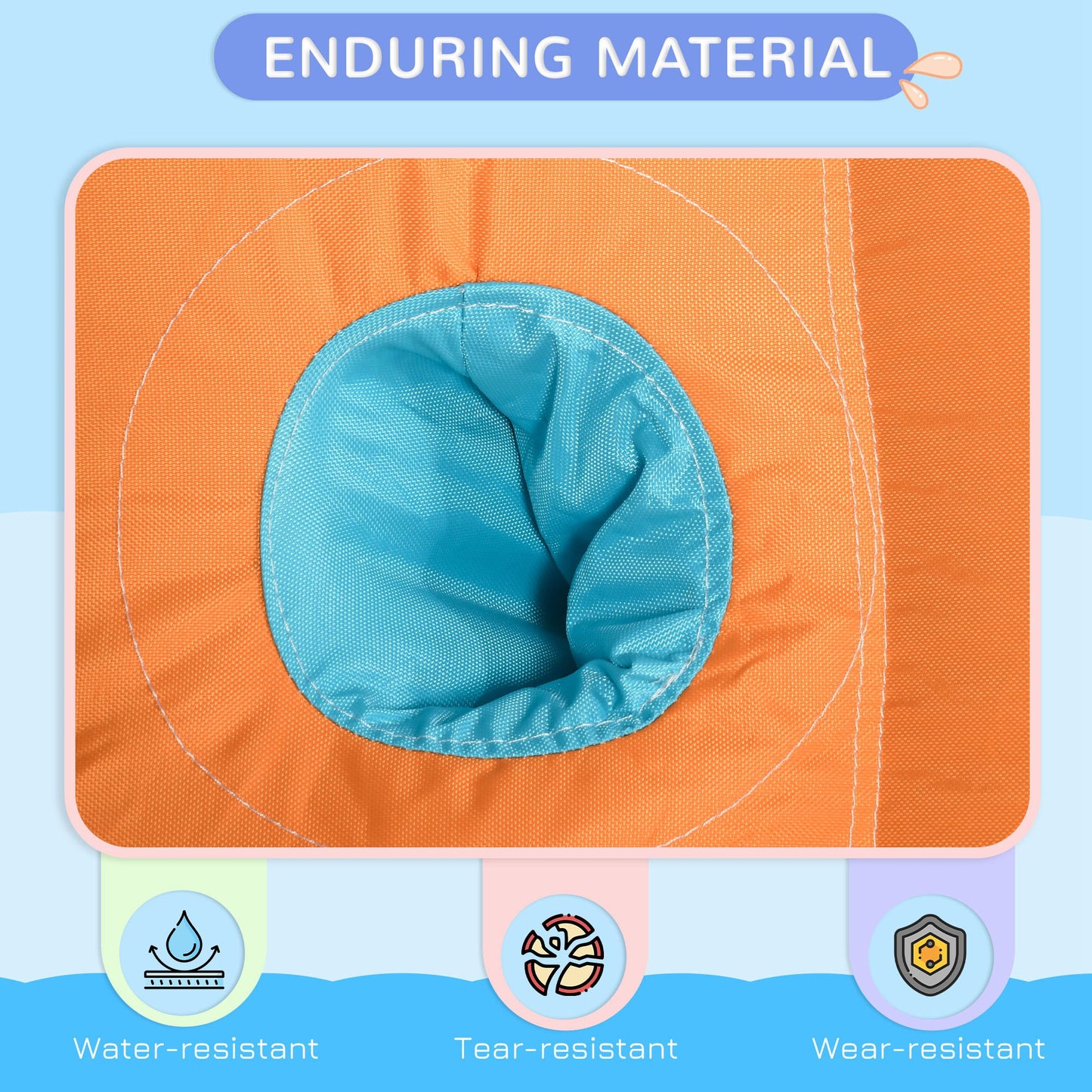 6 in 1 Shark-Themed Bouncy Castle, Inflatable Water Park, with Slide, Pool, Trampoline, Blower, for Ages 3-8 Years