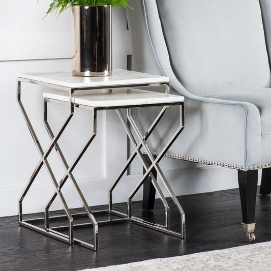 Alhambra Silver Nesting tables