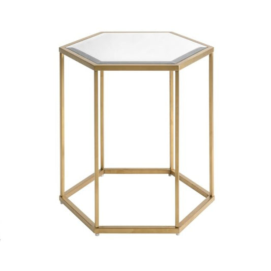 Alveare Brass Side Table