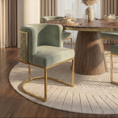 Alveare Dining Chair Brass - Jade