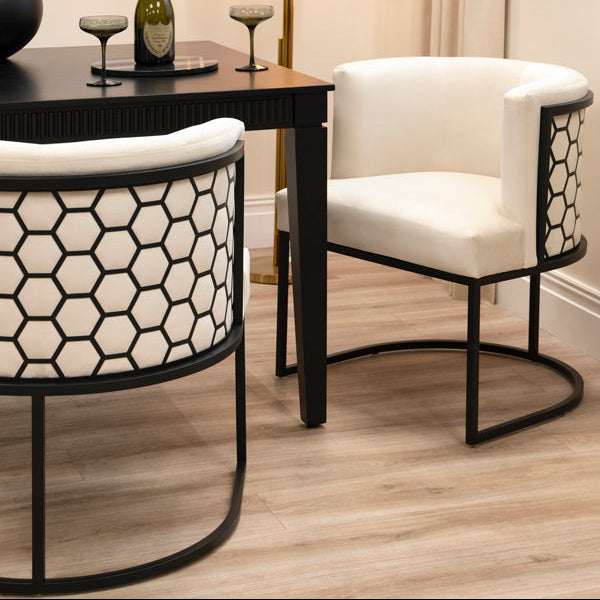 Alveare Dining Chair Black – Chalk