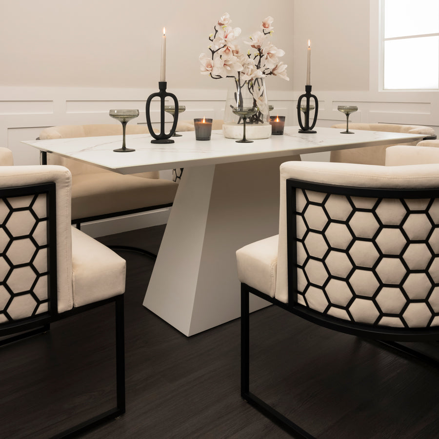 Alveare Dining Chair Black – Chalk