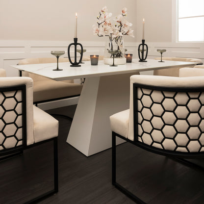 Alveare Dining Chair Black – Chalk