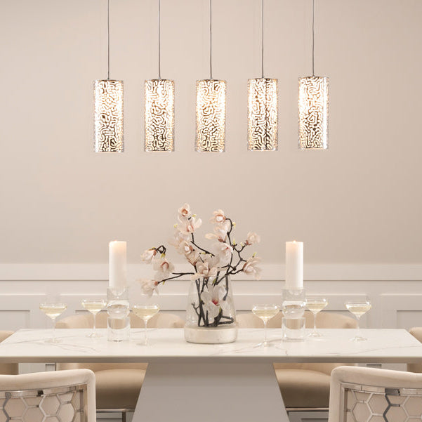 Moray Five Light Pendant Chrome