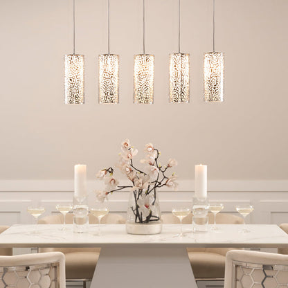 Moray Five Light Pendant Chrome
