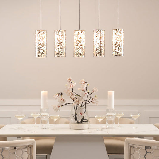 Moray Five Light Pendant Chrome