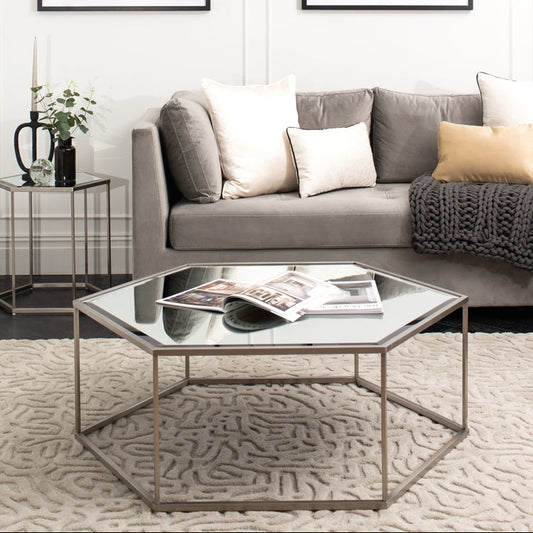 Alveare Silver Side Table