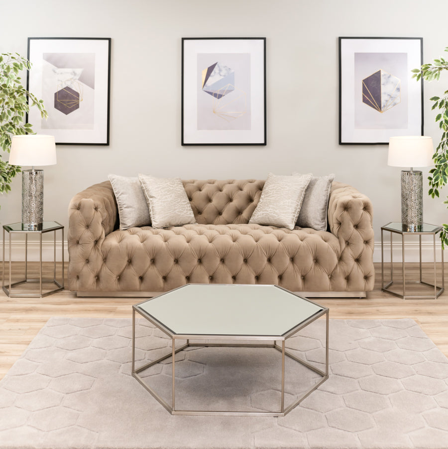Alveare Silver Rug