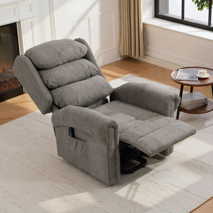 Power Lift Recliner Chair for Elderly with Remote Control, Dark Grey