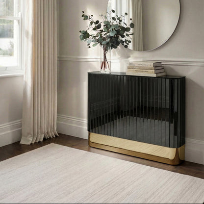 Anastasia Black Glass Radiator Cover