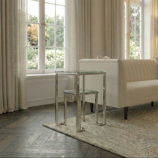 Anta Silver Side Table