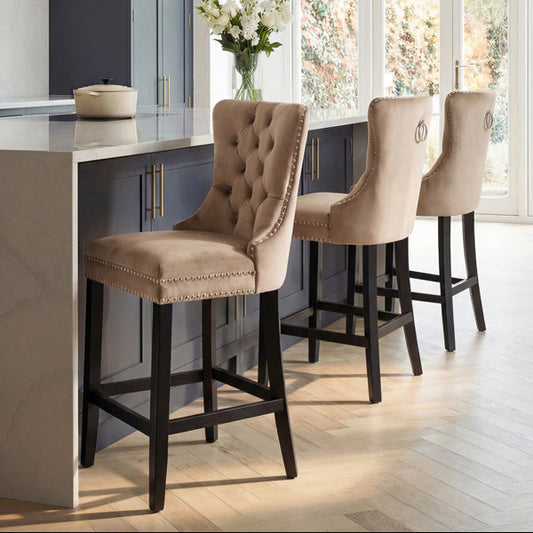 Antoinette Bar Stool Taupe