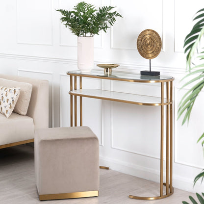 Aria Console Table Brass