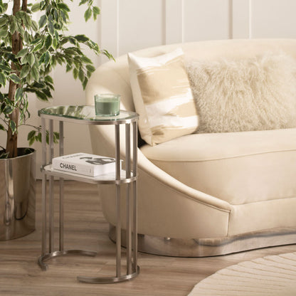 Aria Side Table Silver