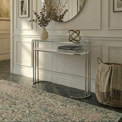 Aria Console Table Silver