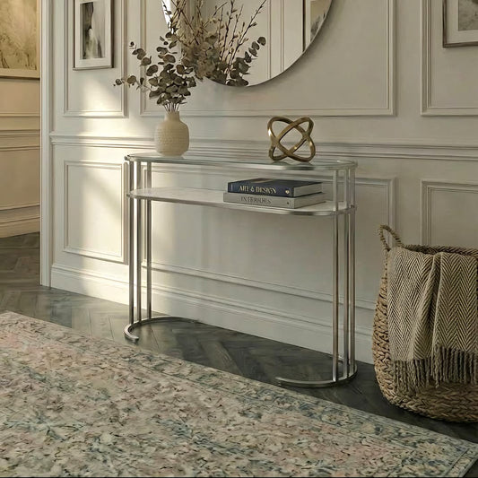 Aria Console Table Silver