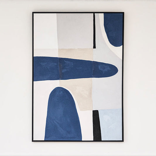 Blue Notes One - Hand-Painted Wall Art