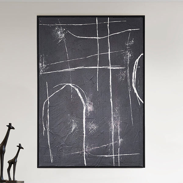 Structures One - Hand-Painted Wall Art