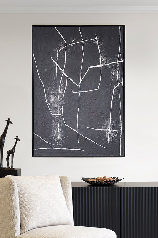 Structures Two - Hand-Painted Wall Art