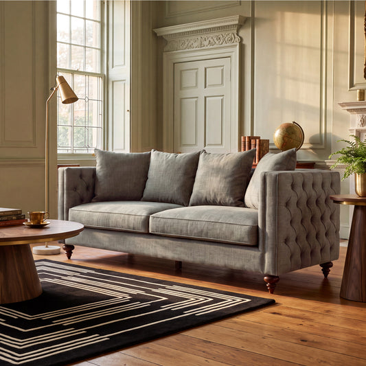 Ascot Three Seat Sofa – Flint Grey