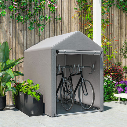 1.2 x 1.8m Portable Garden Shed for Motorbikes, Garden Tools, Bikes