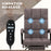 Executive Vibration Massage Office Chair, Microfibre Computer Chair with Armrest, 135¬¨‚àû Reclining Back, Charcoal Grey