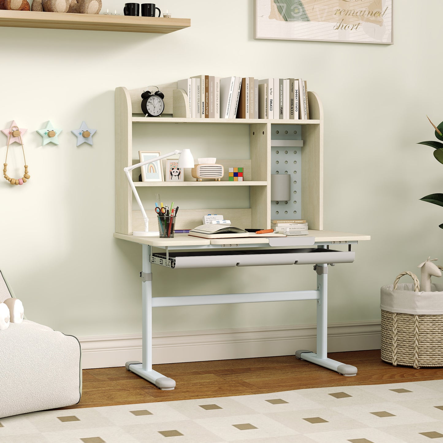 Kids Desk, Study Desk for Kids Height Adjustable with Tilt-Desktop