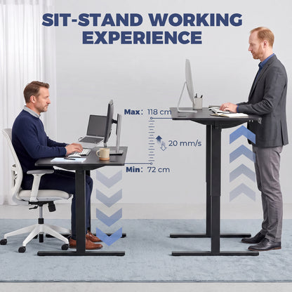 Standing Desk Memory Control Adjustable Black