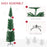 7.5ft Artificial Pencil Christmas Tree with Colourful Lights, Steel Base