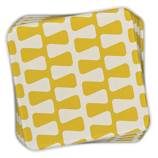Set of 6 Glass Coasters Kelp