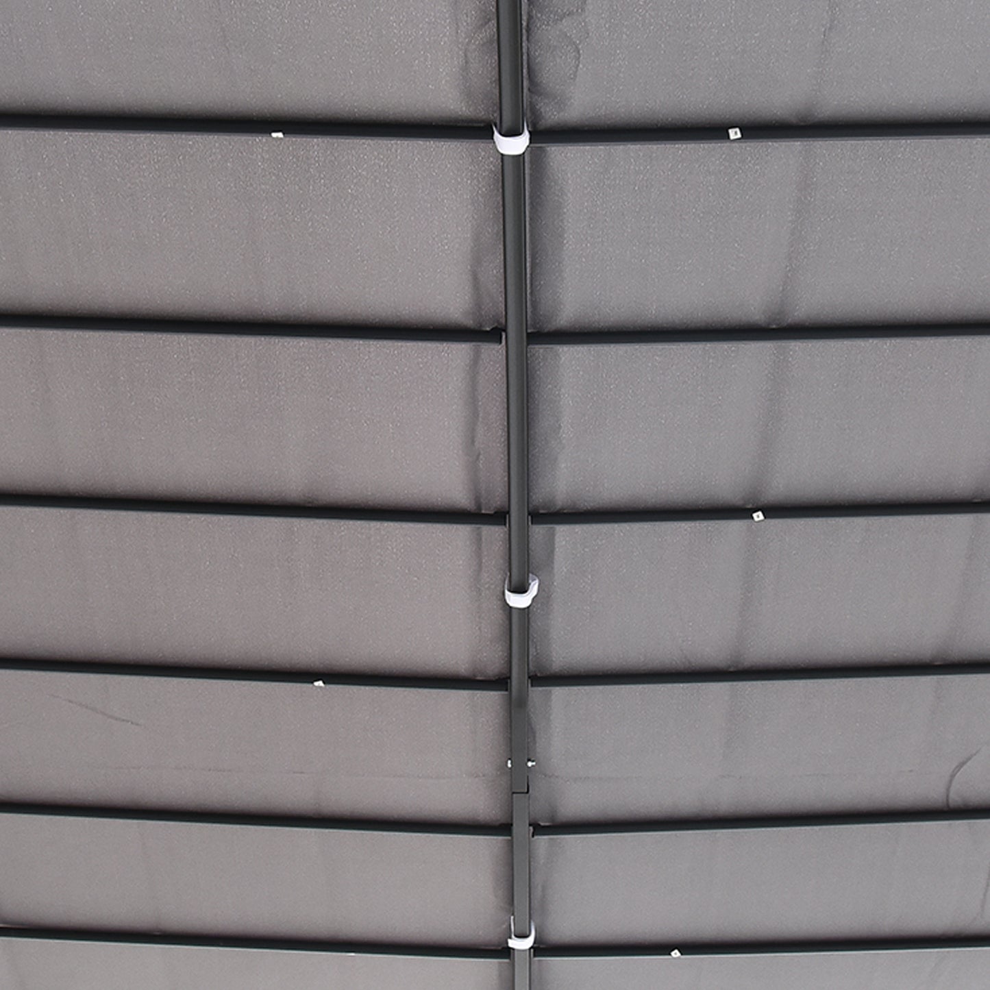 Outsunny 3 x 3 Meters Canopy Metal Wall Gazebo Awning Garden Marquee Shelter Door Porch - Grey