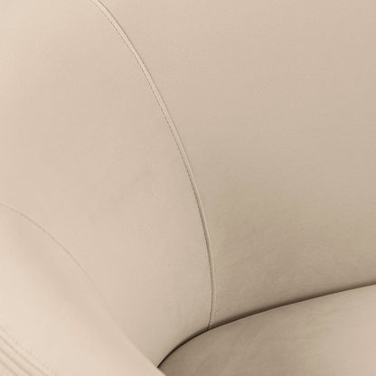 Equinox Six Seat Sofa – Chalk – Brushed Brass Base