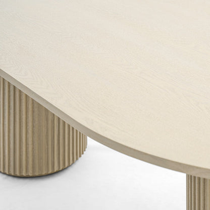 Ophelia Washed Grey Oak Dining Table